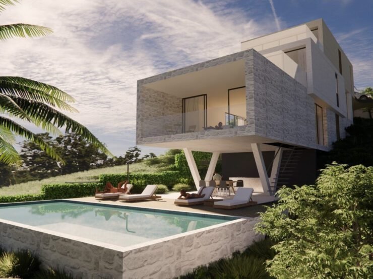Moderna vila s panoramskim pogledom na more – Preko